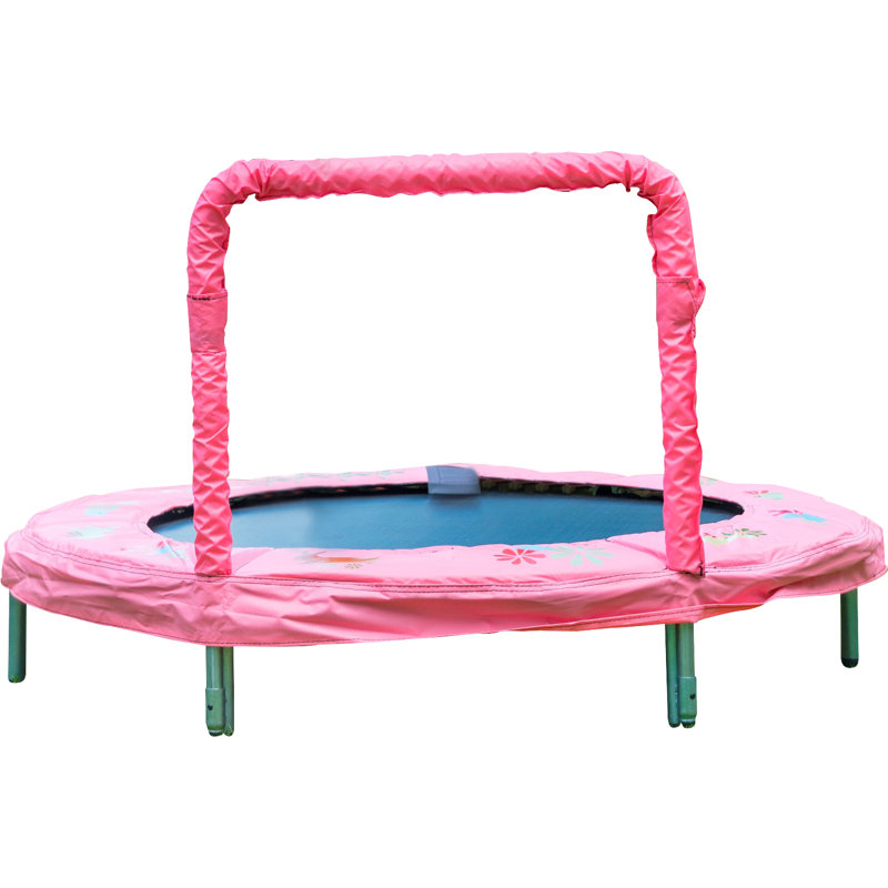 48" JumpKing Pink Bunny Mini Trampoline