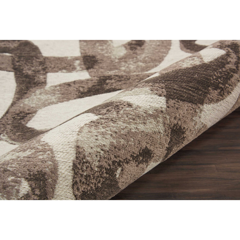 Jeness Abstract Area Rug in Glacier, Runner 2'3" x 7'6"