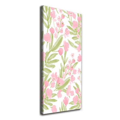 Pink Flowers - Wrapped Canvas Print