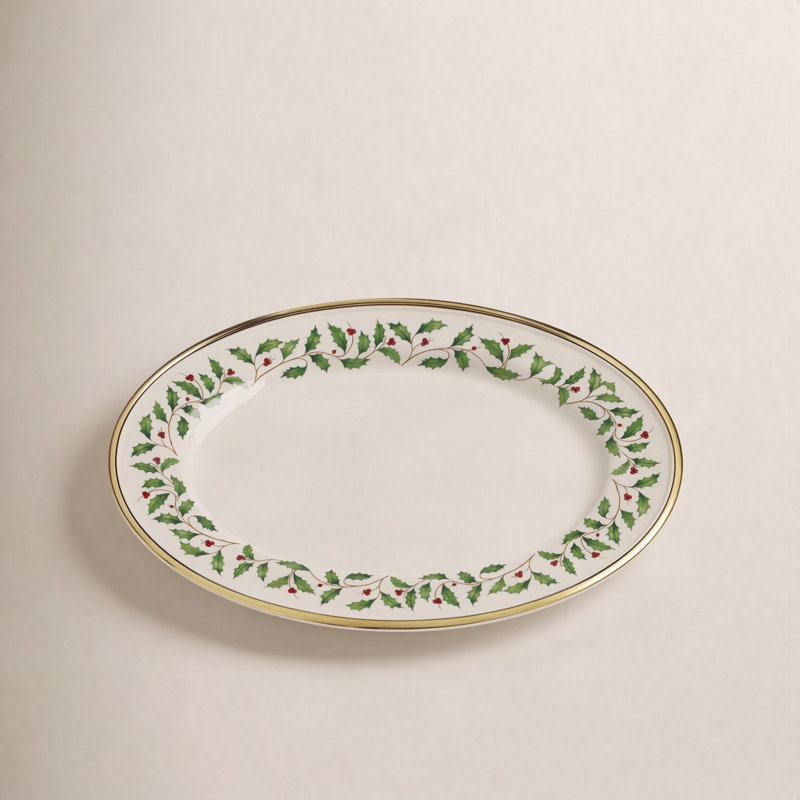 Lenox Holiday Oval Platter, 13"