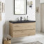 Meuble-lavabo mural simple 36 po avec plateau en marbre de culture intégré-100920976-141936274