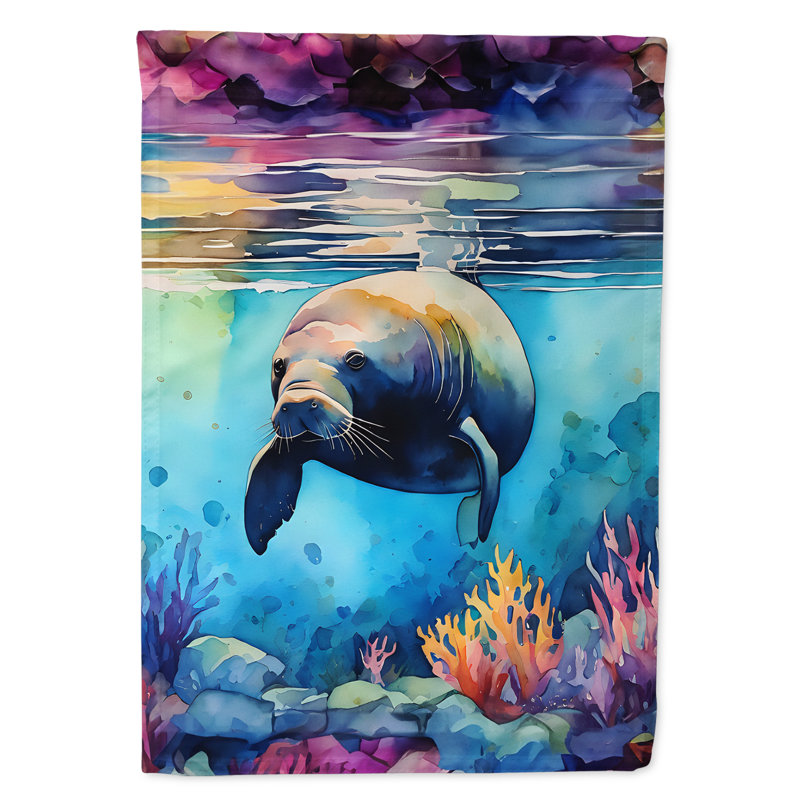 Drapeau de jardin double en polyester H 15,5 po x l 11,25 po