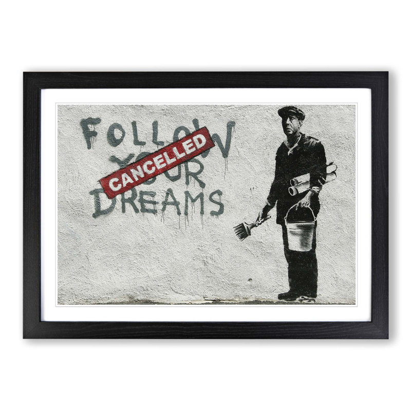 Banksy - Single Picture Frame Print, Black