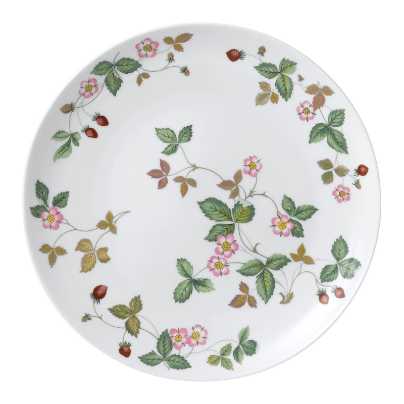 Colorful Floral Porcelain Round Salad Plate