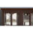 Curio Display Cabinet With Glass Doors, Adjustable Shelves, Four-door Vintage Design, And E26 Bulb Included In Cherry