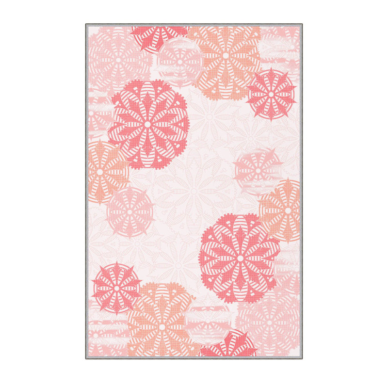 Stylish Hall Carpet 2.6 x 4.9 Feet, 100% Polyester with 8 mm Pile Height | Antibacterial, Non-Slip PVC Felt Dot Underside | Machine Washable, 3D Digital Printing | Perfect for Home Entryways & Living Spaces