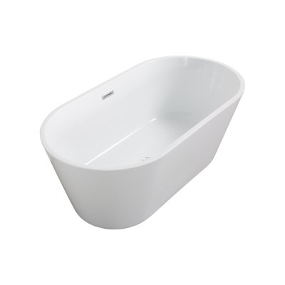 55'' x 31.1'' Freestanding Acrylic Bathtub
