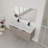 48" Wall Mounted Bathroom Vanity with Resin Double Sink & 3 Soft-Close Doors-722865639
