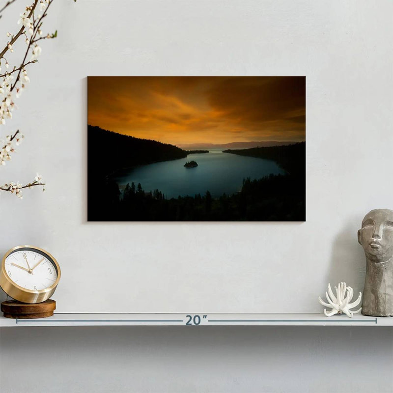 Alvord Lake Tahoe At Nightfall, 8" H x 12" W