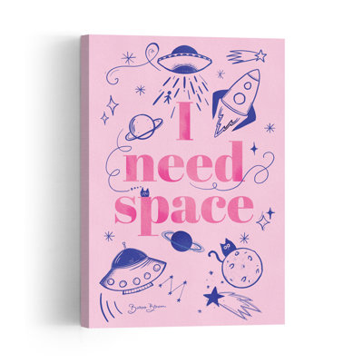 I Need Space Abstract Contemporary Cat Landscape Nature Wall Art Print