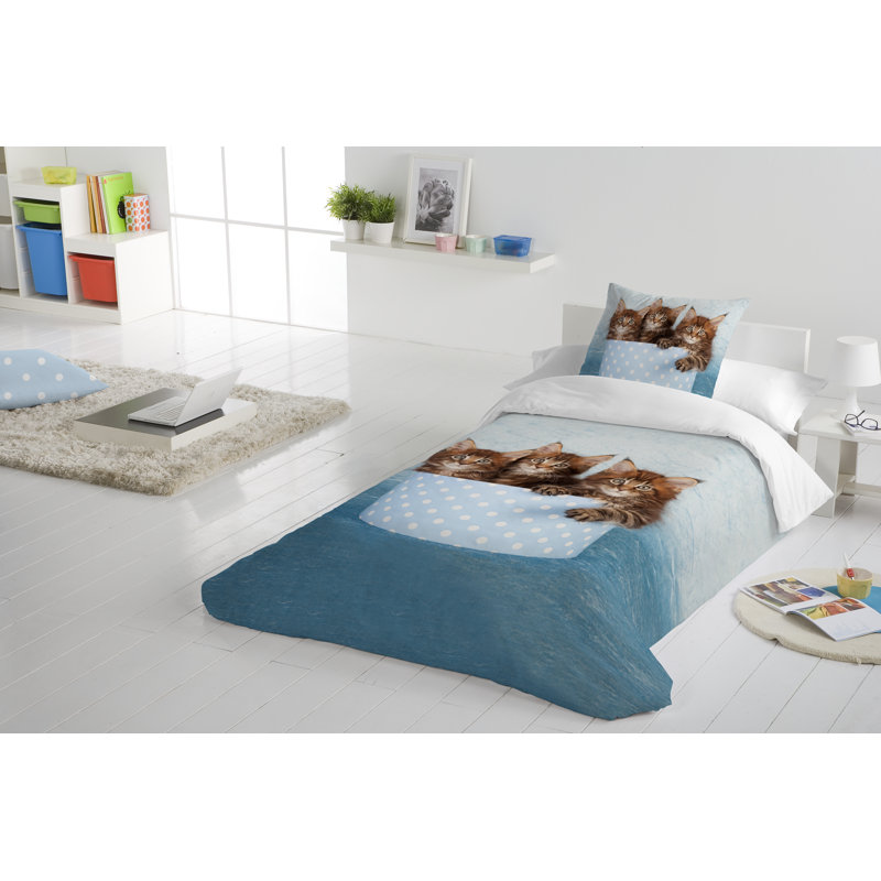 Modern & Contemporary Cotton Duvet Cover, Twin