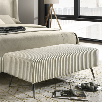 Northington Roundhill Furniture Mavela Wide Wale Upholstery Bench by George Oliver
