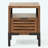 Miller Solid Wood Nightstand, Rustic Bedroom Side Table with Storage