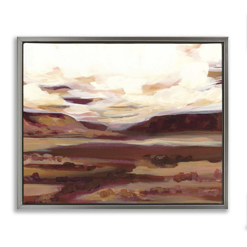 «Canyon Mesa», paysage encadré par Haley Knighten, Cadre flottant gris lustré, H 17 po x l 21 po