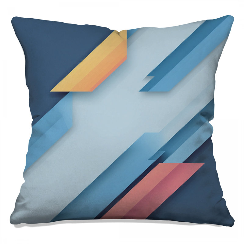 Abstract Geometric Shapes Double Sided Throw Pillows, 26 x 26 inches