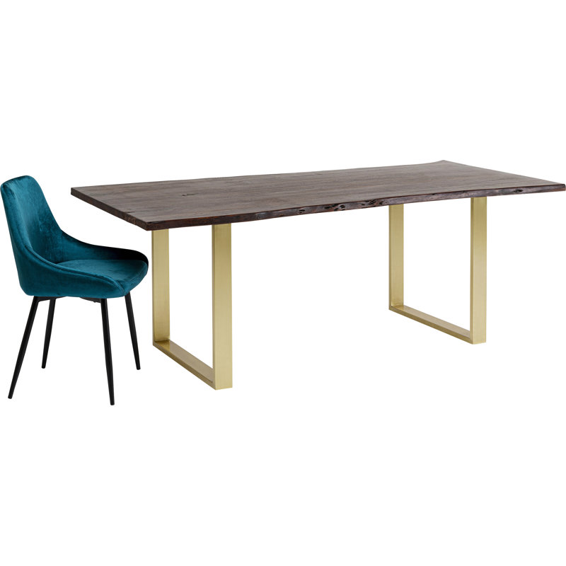 Table Harmony, dark brass, 76cm H x 180cm L x 90cm W