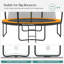 Songmics 111.6cm Round Backyard Trampoline with Safety Enclosure-56459789