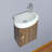 Mikaelah 17'' Single Bathroom Vanity with Ceramic Top-687257813