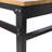 Workbench - 35" Wide Rolling Workbenches For Garage - Adjustable Height, Workshop Tool Bench, Metal With Rubber Wood Top ,Black Hafafaertone Leg