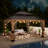 Naturally Weather - Resistant Cedar Wood Gazebo with Galvanized Steel Double Roof - Sturdy Outdoor Pavilion for Backyard, Patio & Deck-130621374