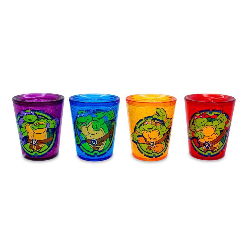 Buffalo argenté 4 pièces 1,5 oz Ensemble de verres à liqueur en plastique