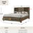 Cloe Solid Wood Bookcase Bed with Drawers-1388412236