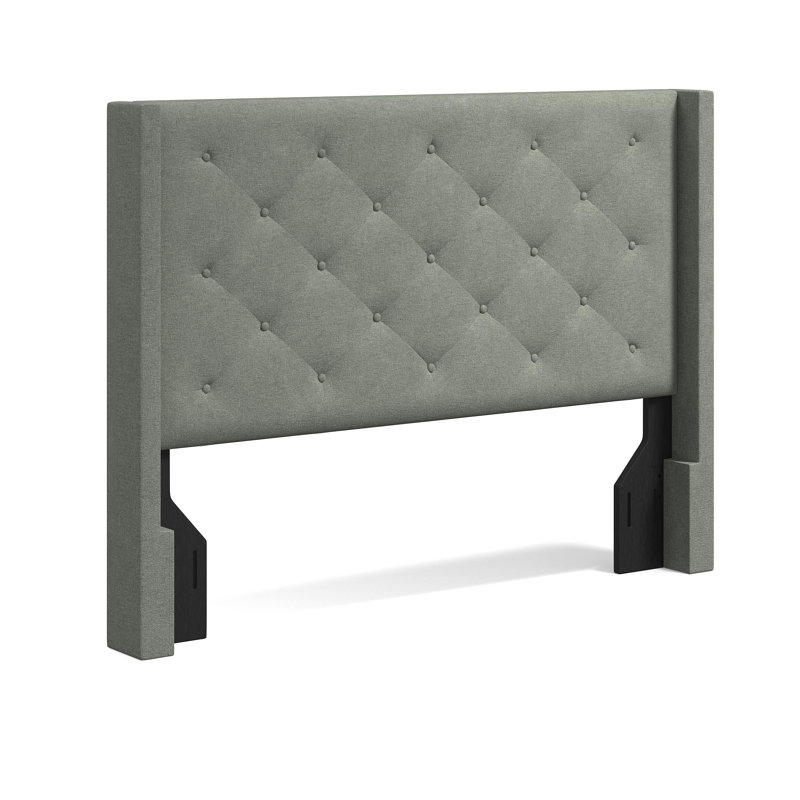Amiliya Upholstered Headboard, Stone, Full/Queen