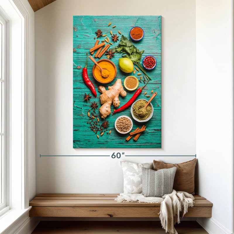 Yarlin Healthy Spices Table, 51" H x 34" W