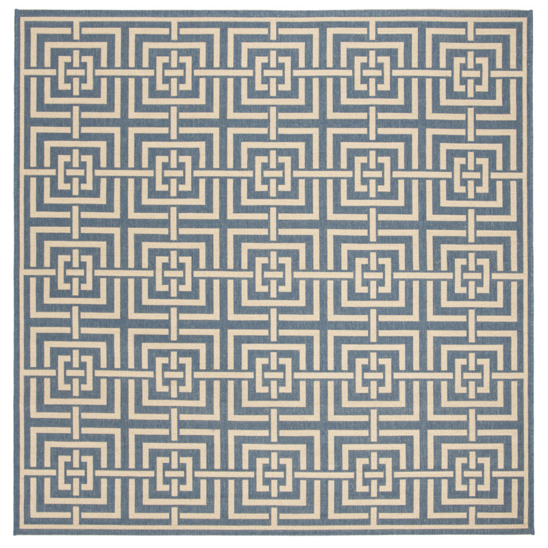 Tapis d'intérieur / extérieur Carovella, Carré 6 pi 7 po