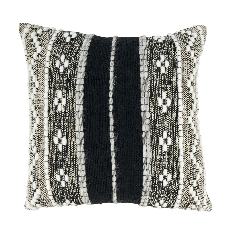 Housse de coussin en coton Jaeda Collection, H 18 po x l 18 po, Carré
