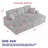 84 Inch Corduroy 3-Seater Sofa With 2 Ottomans - Deep Seat Couch With 5 Pillows, Storage Spaces & Cup Holders For Living Room-2091453586