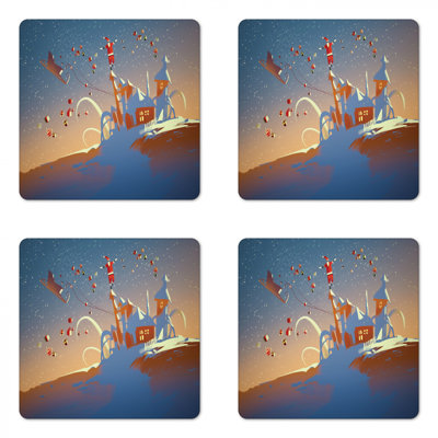 Square 4 Piece Coaster Set