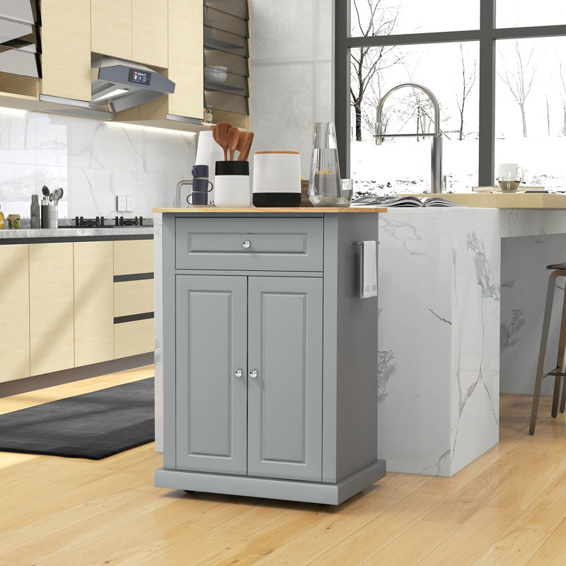 Chariot de cuisine de 24,75 po Camellon, Gris