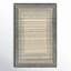 Rectangle Uptown Striped Handmade Hand Tufted Wool Area Rug in Beige/Gray-1256816949