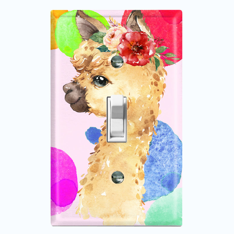 Patterned 1 - Gang Toggle Light Switch Standard Wall Plate