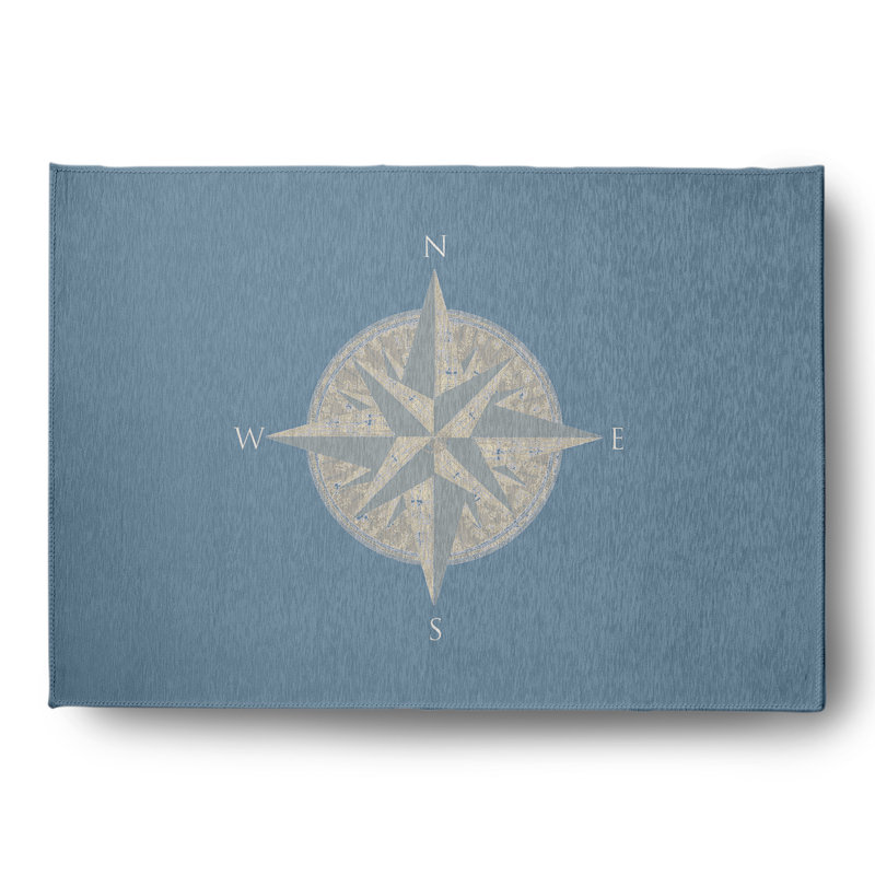 Tapis intérieur / extérieur gris foncé Mishra, Rectangle 5 pi x 7 pi