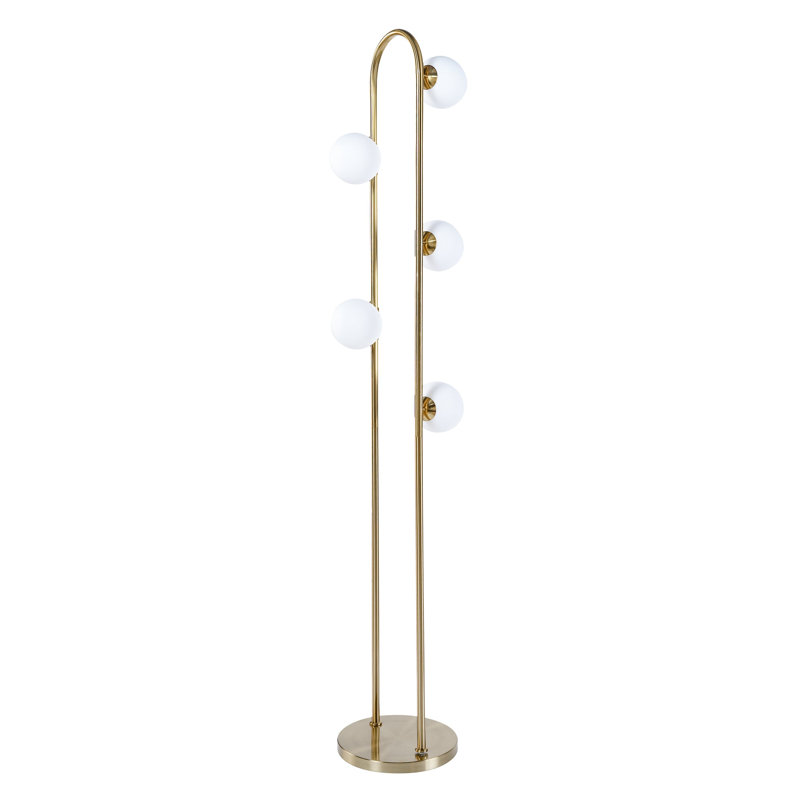 Lampe sur pied dorée Artema