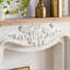 White Solid Wood Freestanding Fireplace