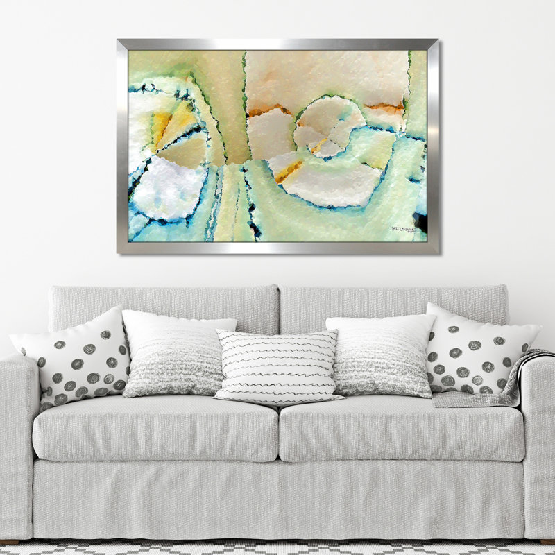 « trust it ». proverbes 3:5' , reproduction d’art sur toile, H 27,5 po x l 39,5 po x P 0,75 po, Encadrement argenté