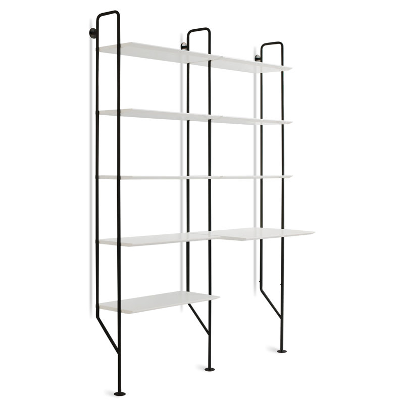 Hitch Leaning / Ladder Desk, Black, White