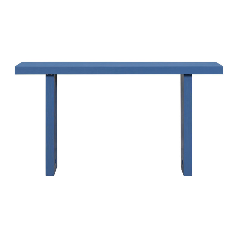 Thedrick 59" Console Table, Navy Blue