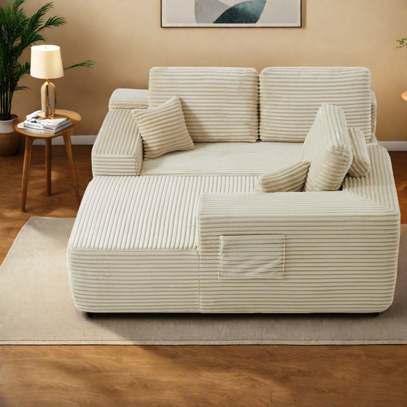 Canapé modulaire Spacieux Cloud, tissu moelleux, design moderne pour la maison