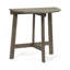 Table bistro d'extérieur pliante demi-ronde en bois d'acacia, finition grise-260670673