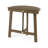 Space-Saving Half-Round Folding Acacia Wood Bistro Table for Patio Balcony, Grey Finish