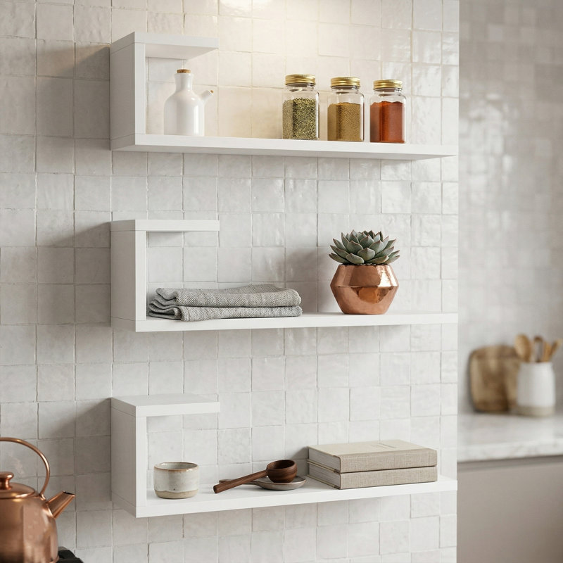 Elara 3-Piece Modern Floating Wall Shelf Set