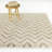 Karr Beige Zig Zag Stripe Area Rug-744644635