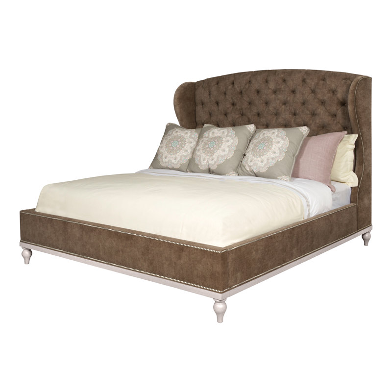 Emma Queen Upholstered Panel Bed, Navajo, Yes, Nadia Earth
