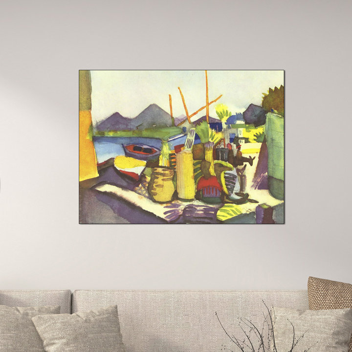 Macke August - Wrapped Canvas Painting, 60cm H x 80cm W x 1.8cm D