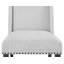 Fauteuil d'appoint 2 pièces en tissu à dossier plein rembourré