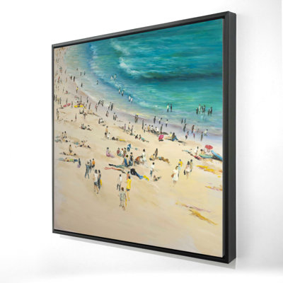 " Summer Crowd At The Beach "